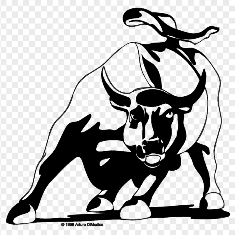 HD Black Bull Cow Cattle Outline Drawing Silhouette PNG