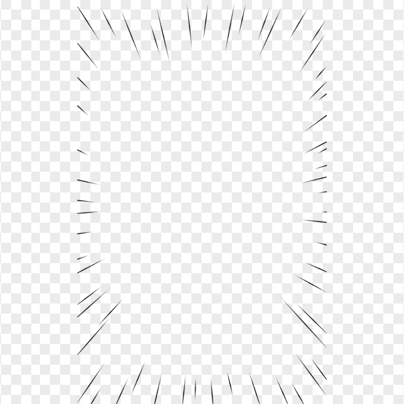 HD Black Comic Frame PNG