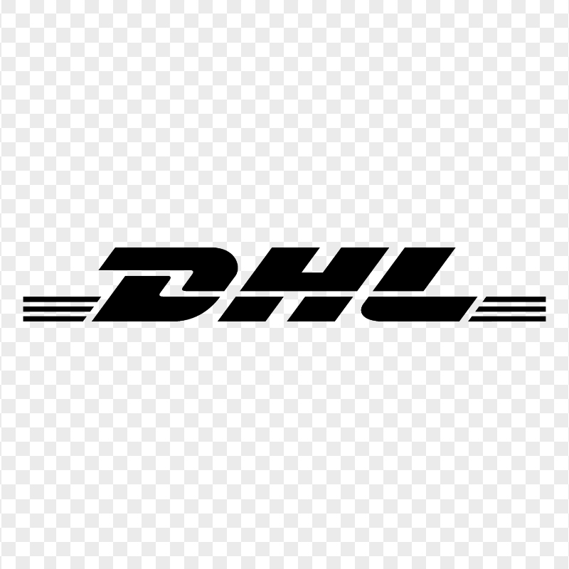 HD Black DHL Express Company Logo Transparent Background