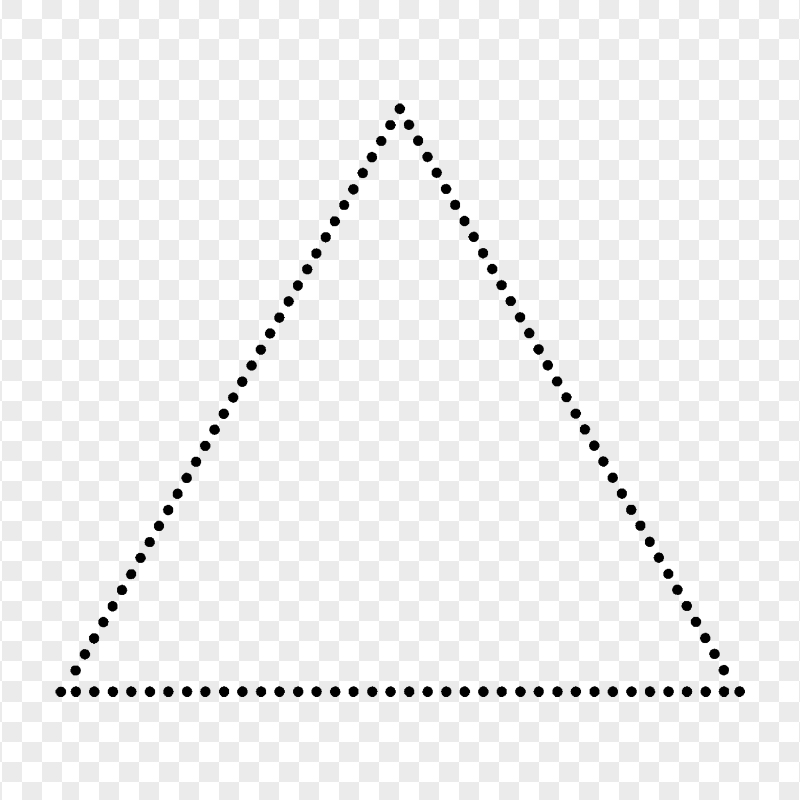 HD Black Dotted Triangle Transparent PNG