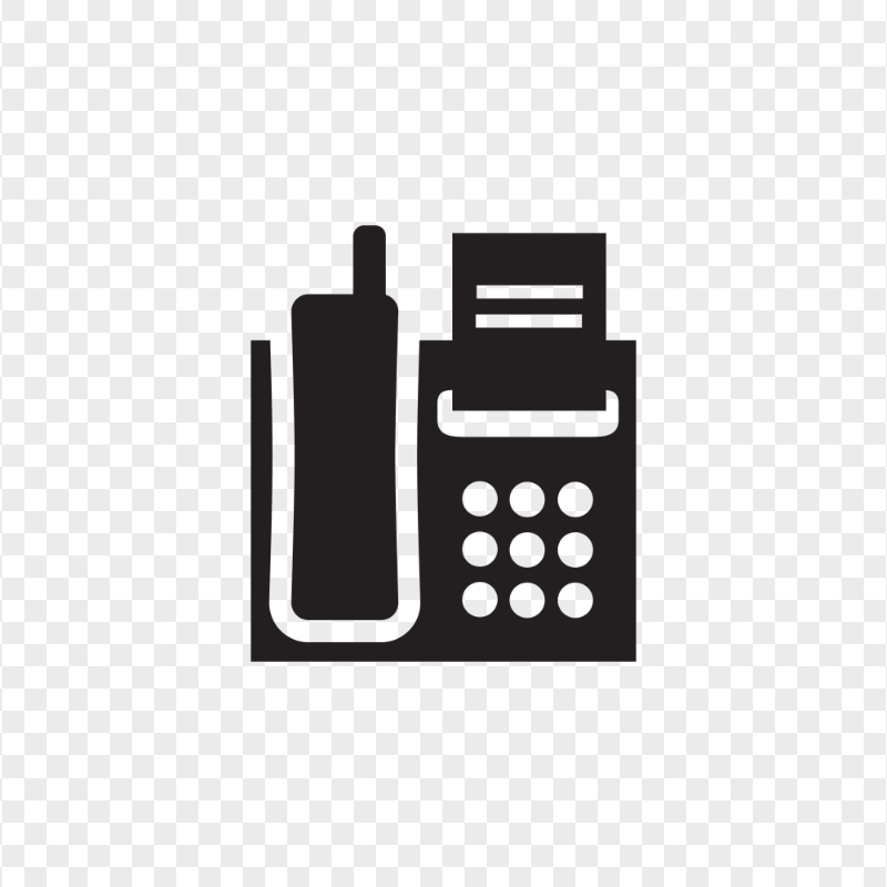 HD Black Home Phone Icon Transparent PNG