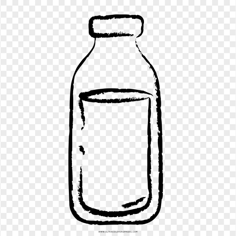 HD Black Milk Water Bottle Drawing Sketch PNG