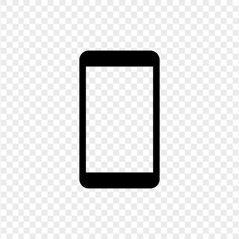 HD Black Modern Smartphone Icon Transparent PNG