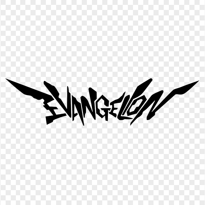 HD Black Neon Genesis Evangelion Logo PNG