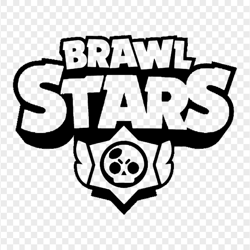 HD Black Outline Brawl Stars Logo PNG