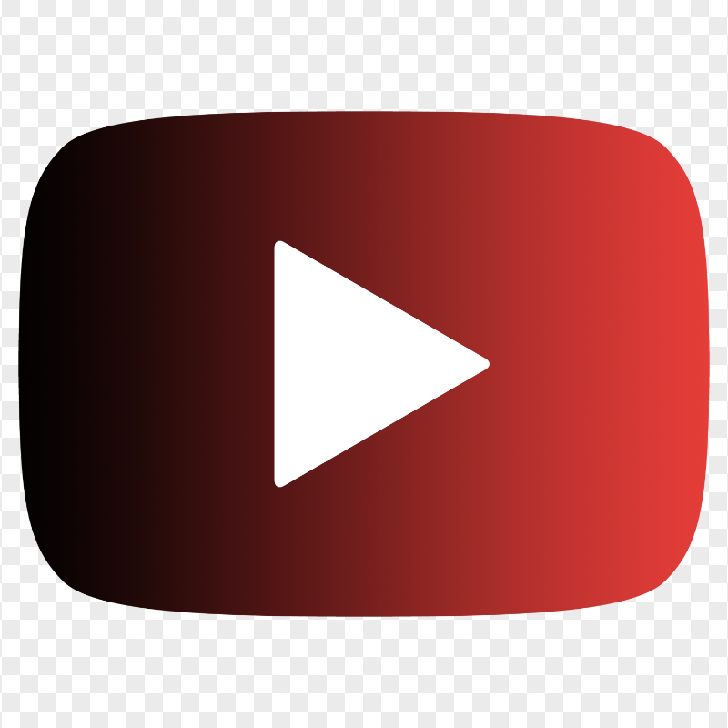 HD Black & Red Youtube YT Logo Symbol Sign Icon PNG