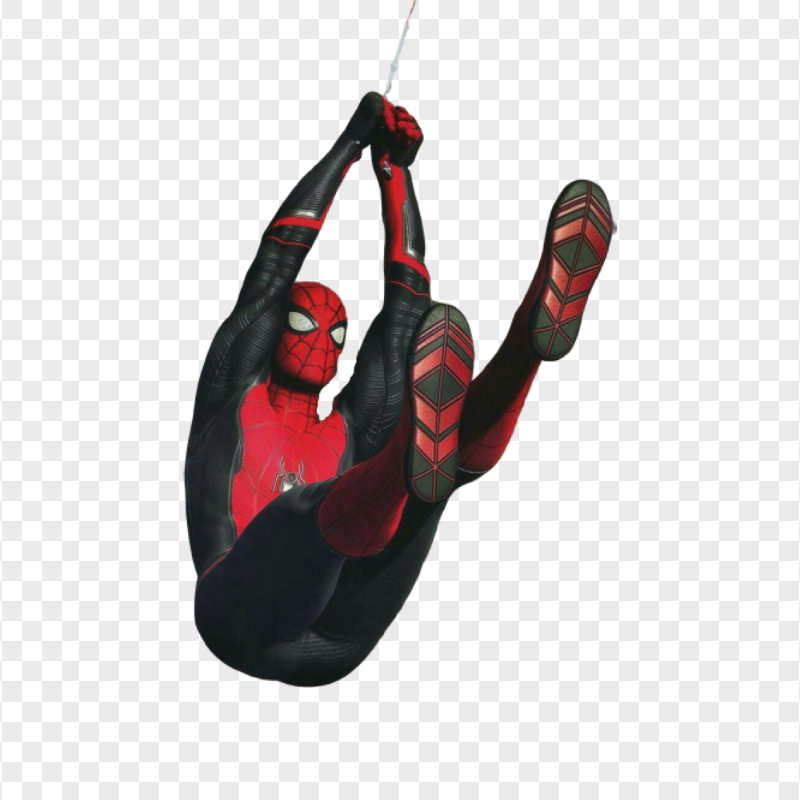 HD Black Spiderman Flying Realistic PNG