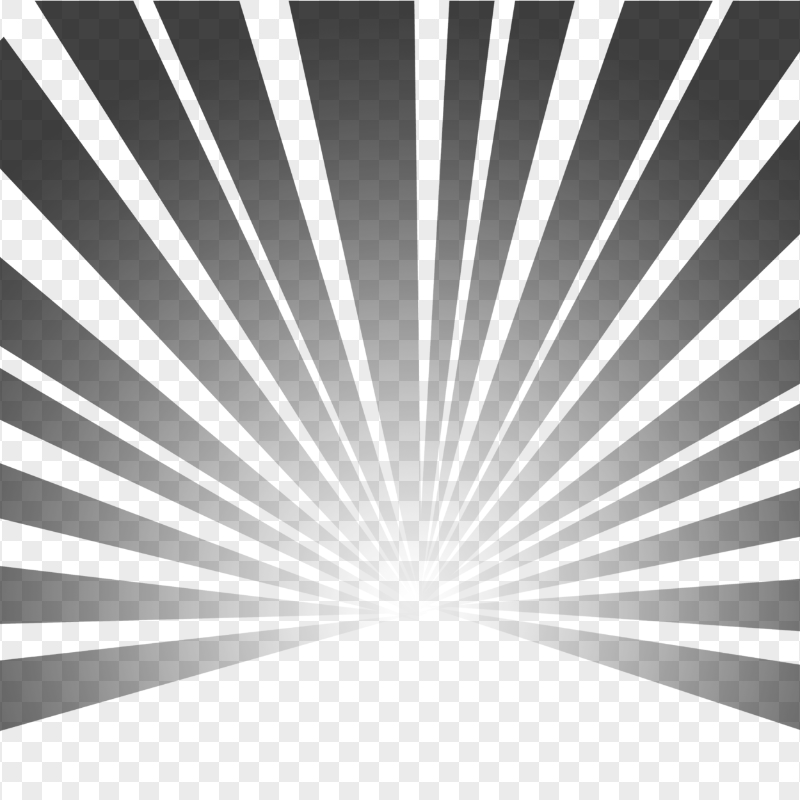HD Black Sun Rays PNG