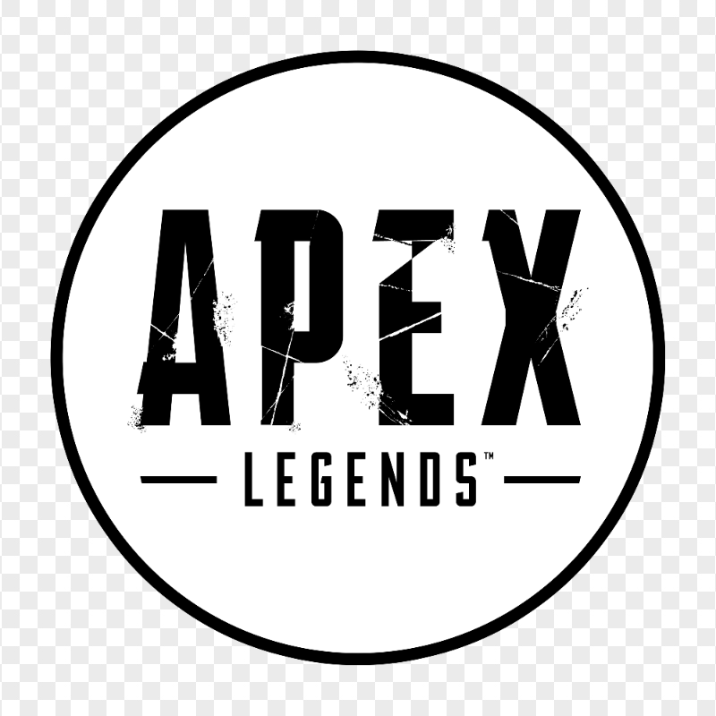 HD Black & White Apex Legends Round Logo PNG