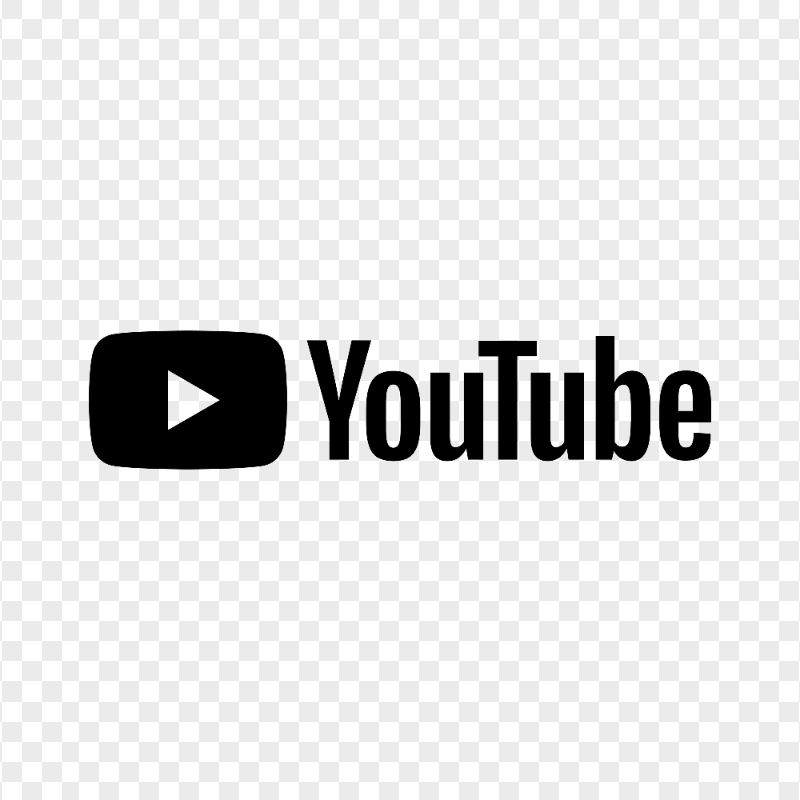 HD Black Youtube YT Logo PNG