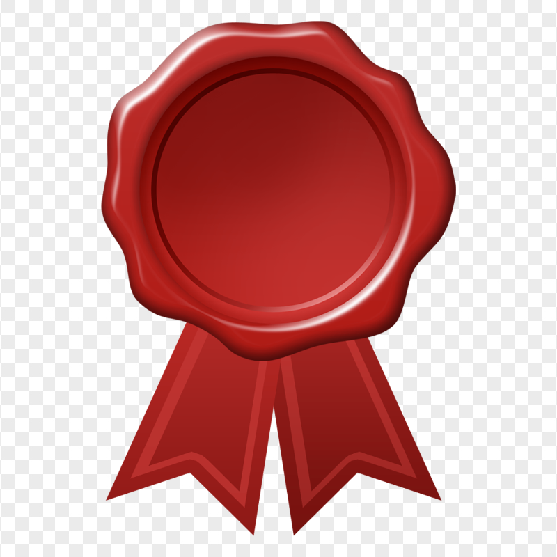 HD Blank Empty Clear Certificate Seal Stamp PNG