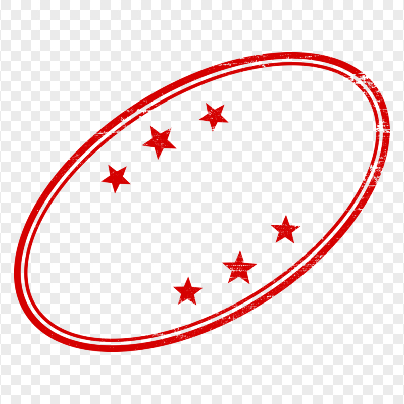 HD Blank Empty Clear Oval Stamp PNG