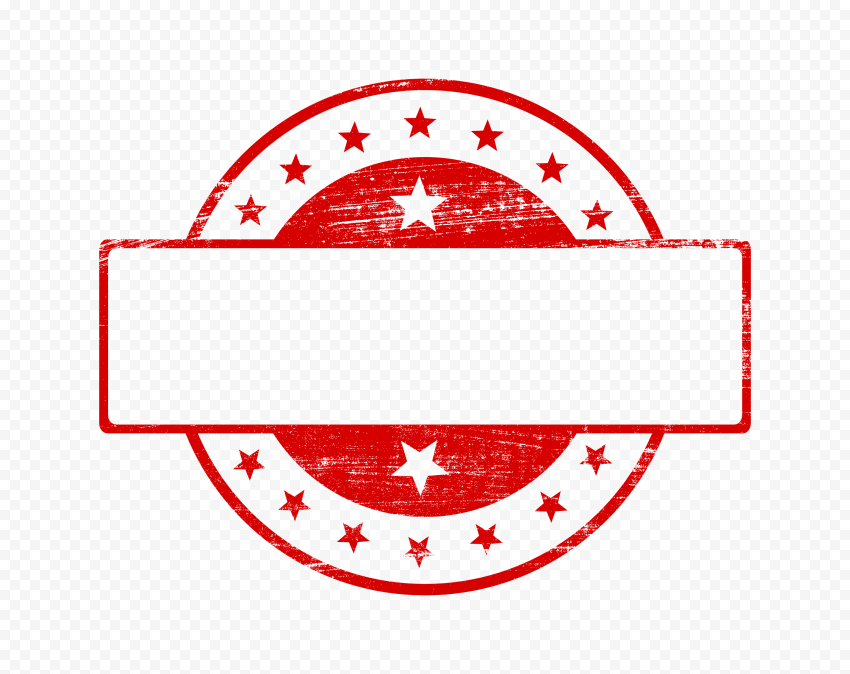 HD Blank Empty Clear Red Rubber Stamp PNG | Citypng