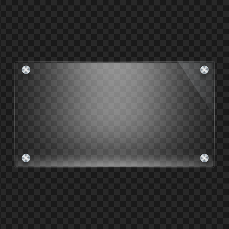 HD Blank Glass Panel Transparent Background