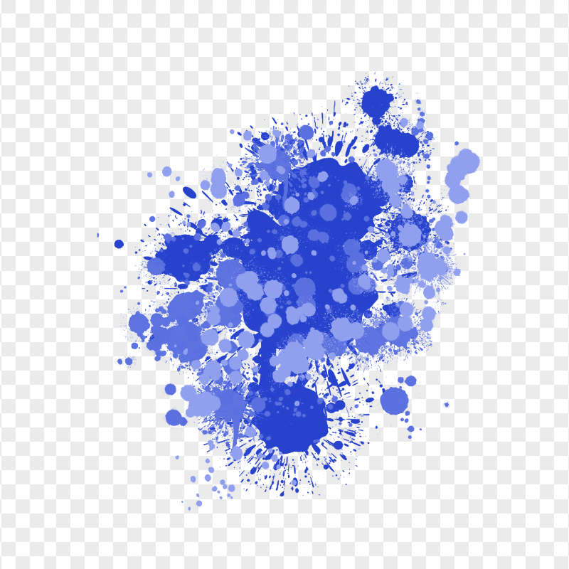 HD Blue Grunge Drop Splash Paintings Transparent PNG