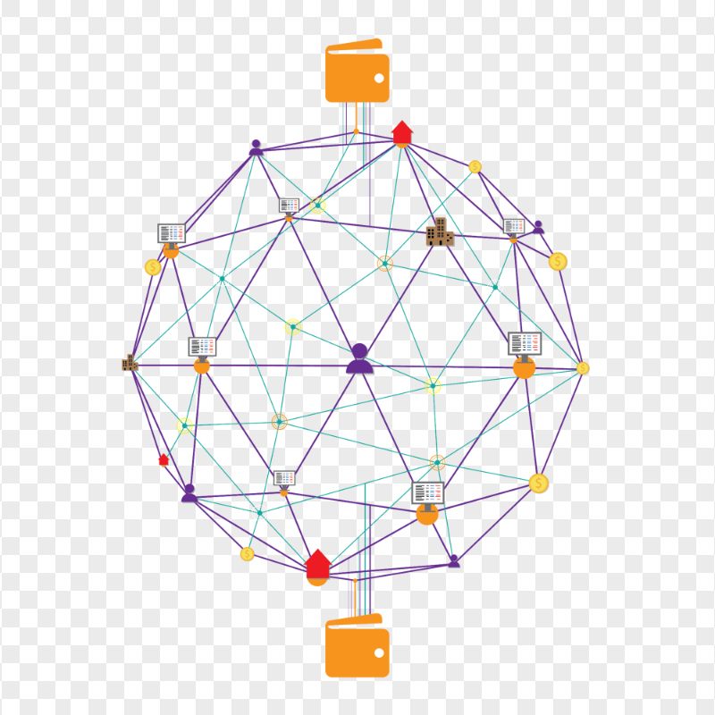 HD Blockchain Technology Crypto Transfert PNG