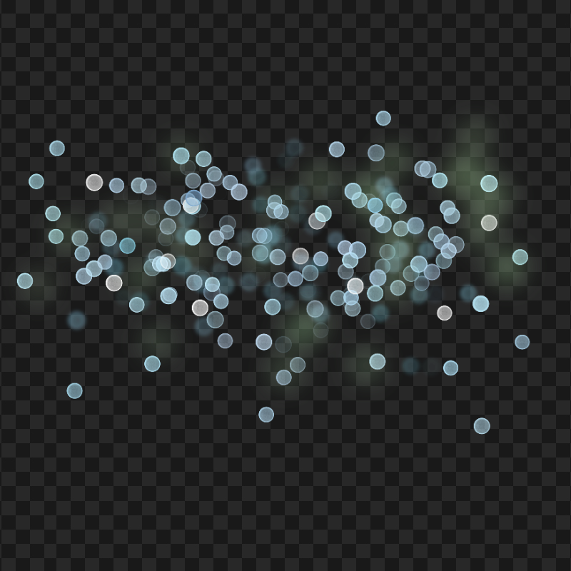 HD Blue Bokeh Light Effect PNG