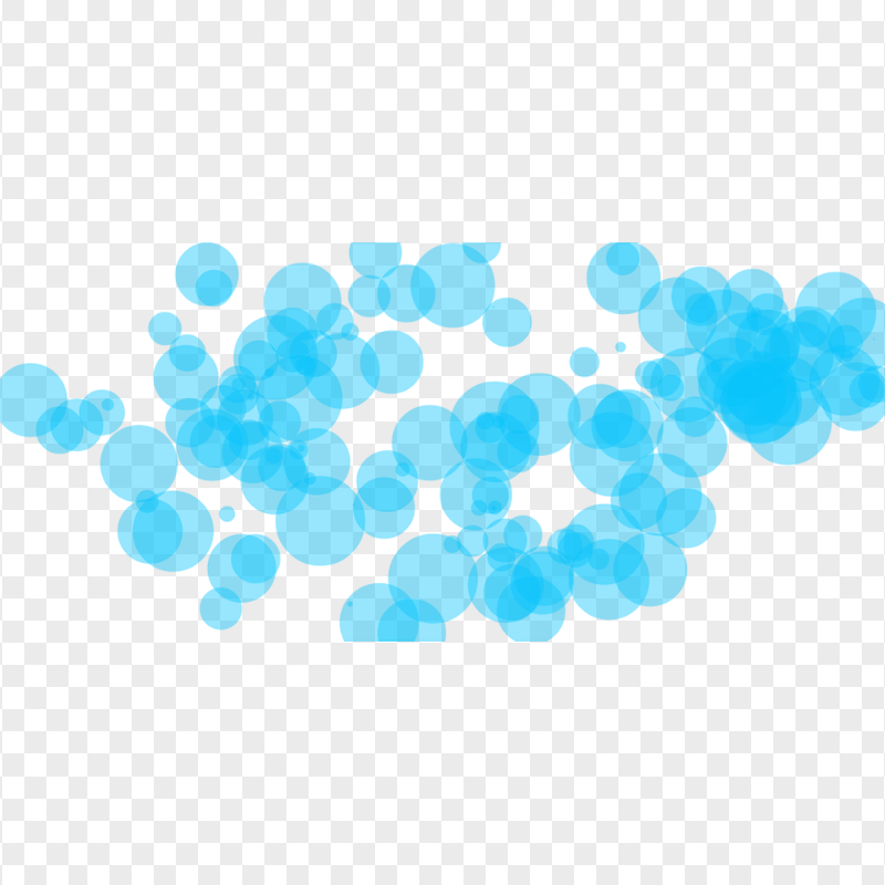 HD Blue Bokeh Light Effect Transparent PNG
