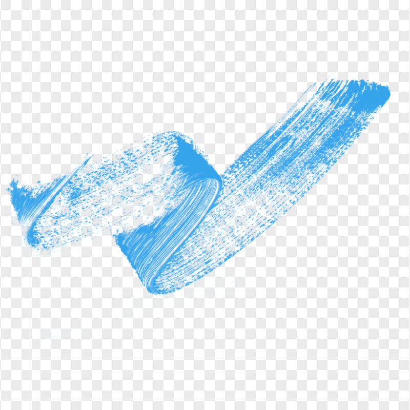 HD Blue Brush Stroke Grunge Curved Line PNG