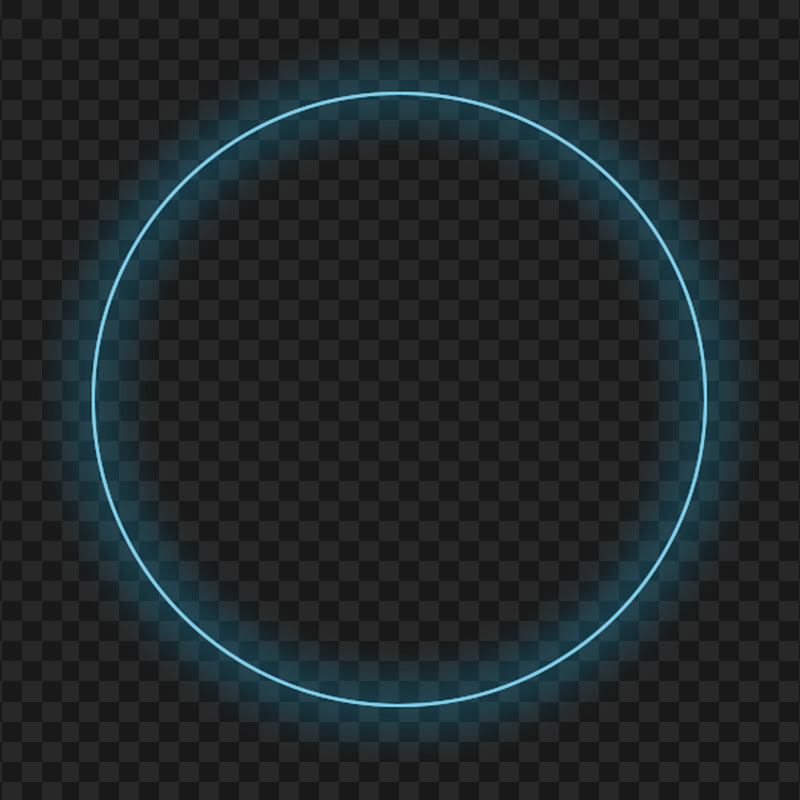 HD Blue Circle Glowing Transparent PNG