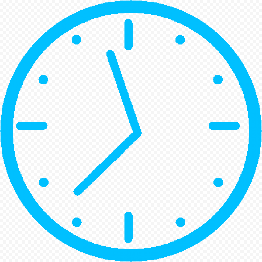 HD Blue Clock Icon Symbol Transparent PNG Citypng