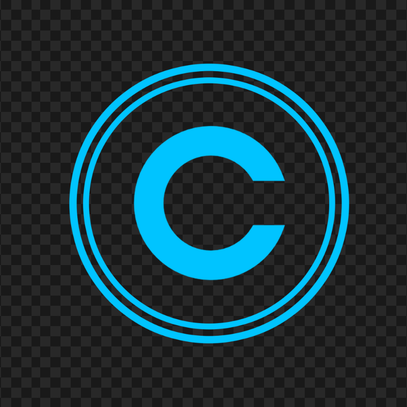 HD Blue Copyright Logo Icon Transparent PNG