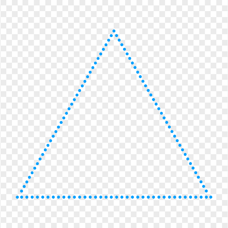 HD Blue Dotted Triangle Transparent Background