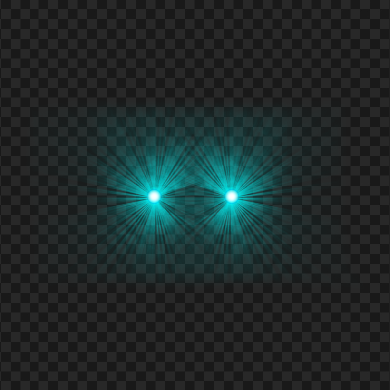 HD Blue Eyes Laser Lens Flare Effect PNG