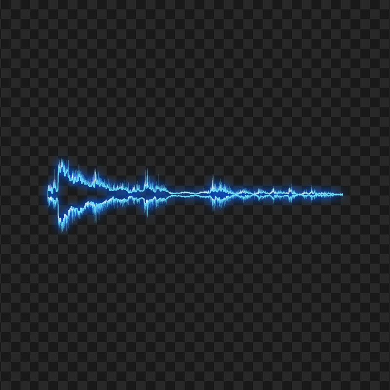 HD Blue Glowing Music Wave Sound Waves PNG