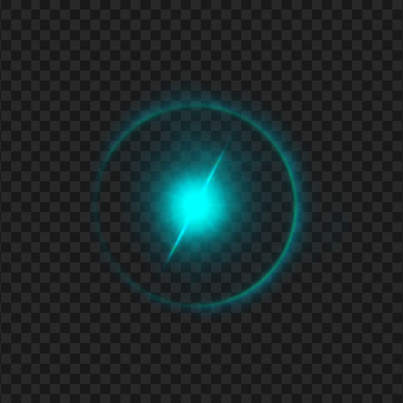 HD Blue Luminous Circle Effect PNG
