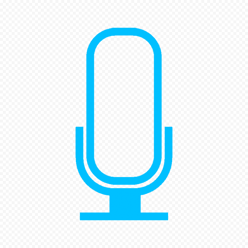 HD Blue Microphone Mic Voice Sound Icon Transparent PNG Citypng