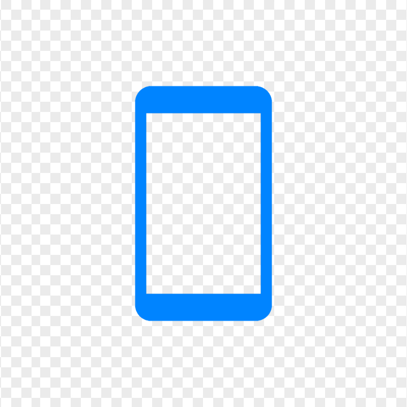 HD Blue Modern Smartphone Icon Transparent PNG