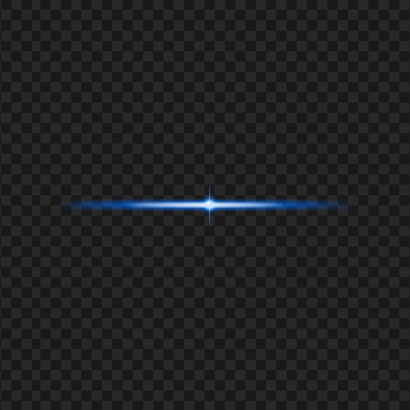 HD Blue Neon Glowing Line Effect Transparent Background