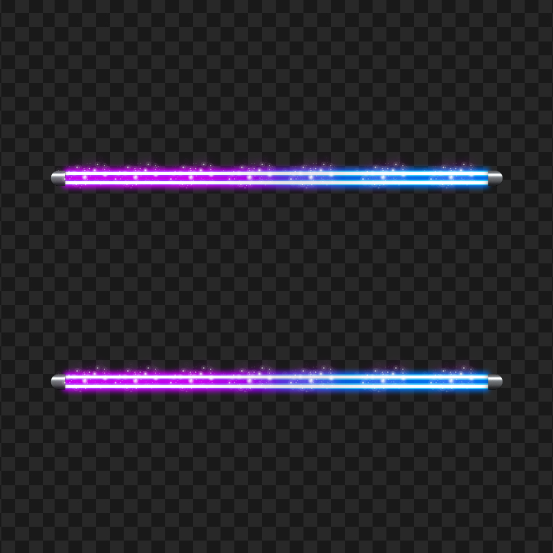 HD Blue & Purple Neon Border PNG