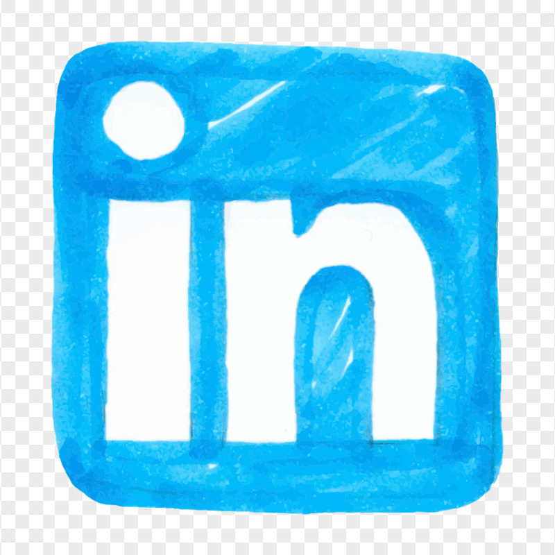 HD Blue Square Linkedin Drawing Icon PNG