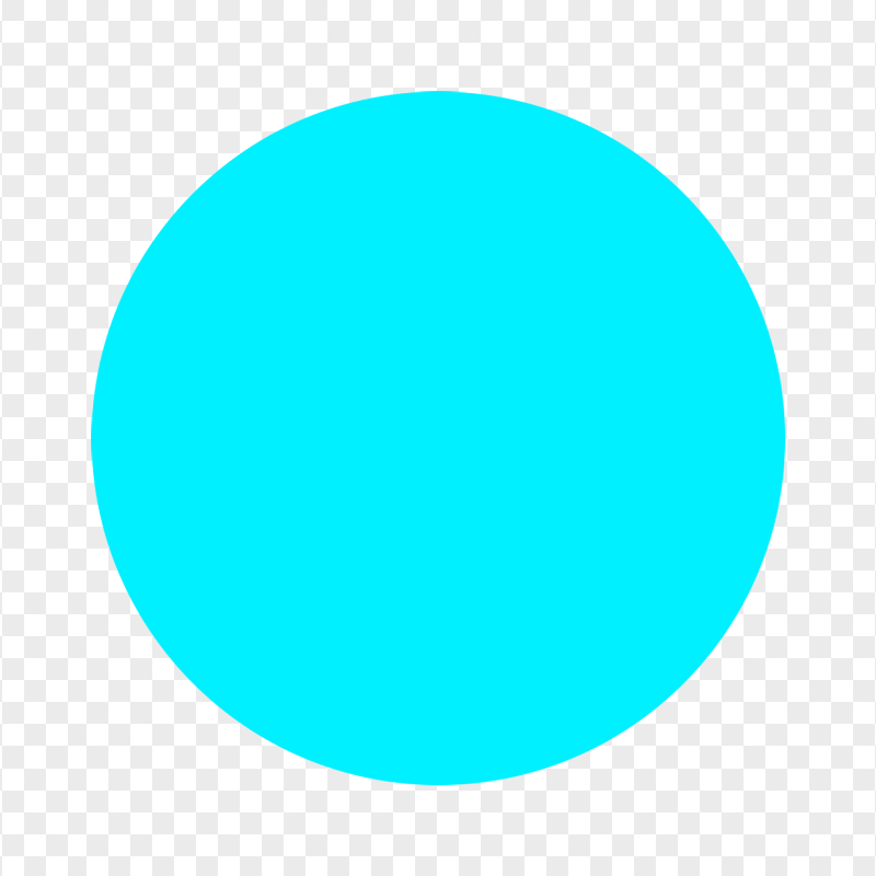 HD Blue Turquoise Circle Transparent PNG