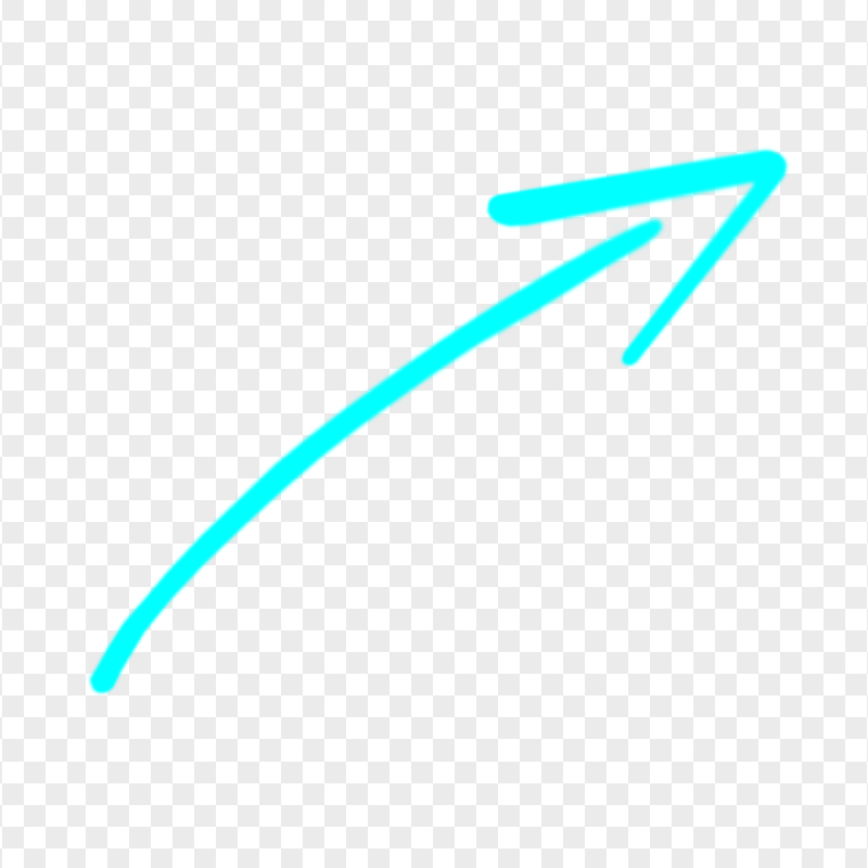 HD Blue Turquoise Line Arrow PNG