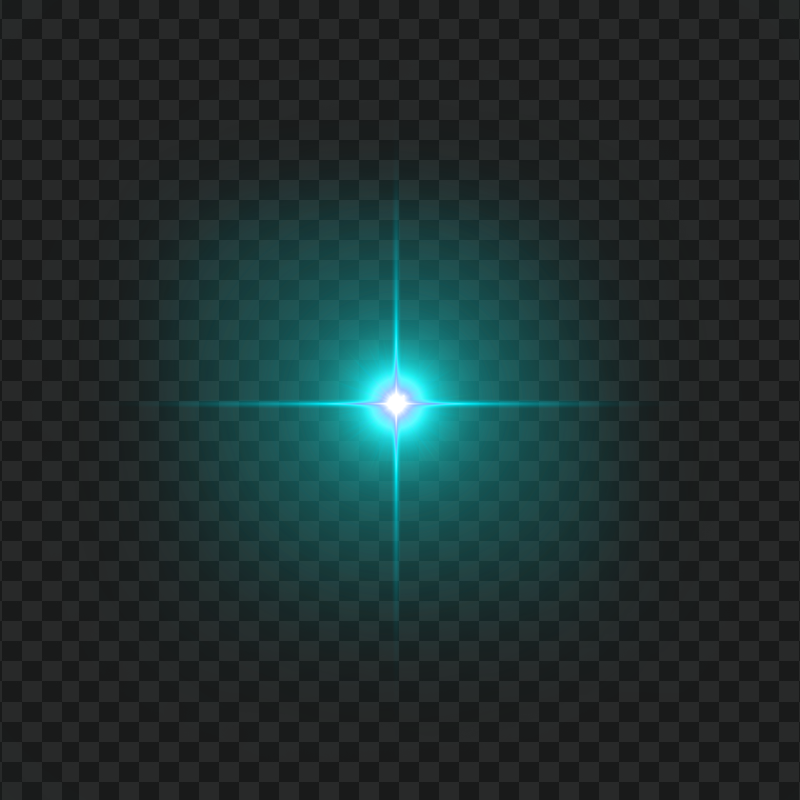 HD Blue Turquoise Shine Spark Star PNG