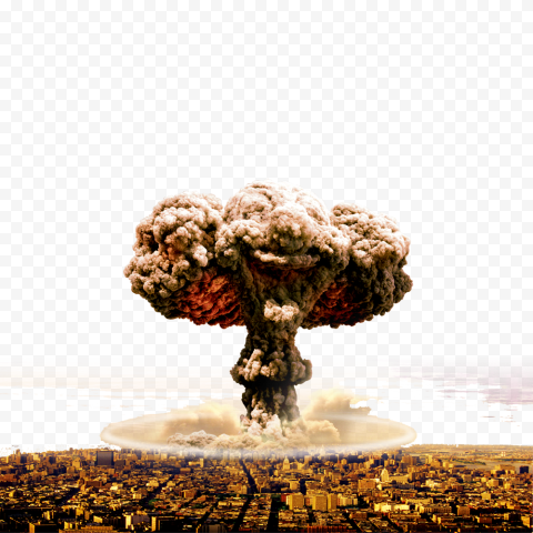 HD Bomb Nuclear City Explosion PNG