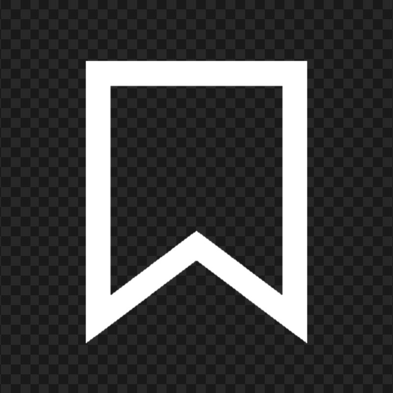 HD Bookmark White Icon Symbol Transparent PNG