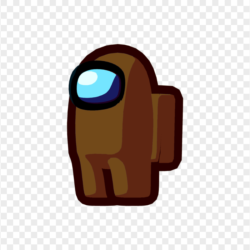 HD Brown Among Us Character PNG