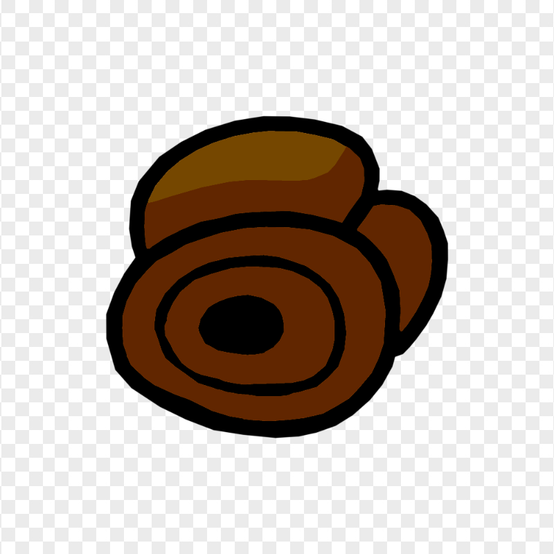 HD Brown Among Us Crewmate Character Dead Body Without Bone PNG