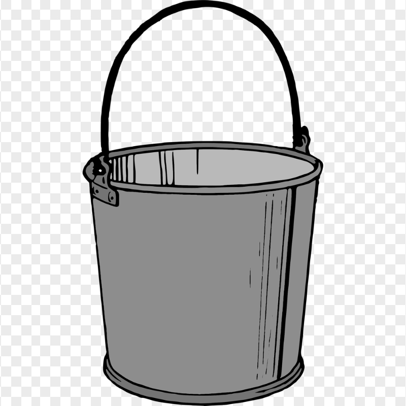 HD Bucket Metal Clipart Cartoon PNG