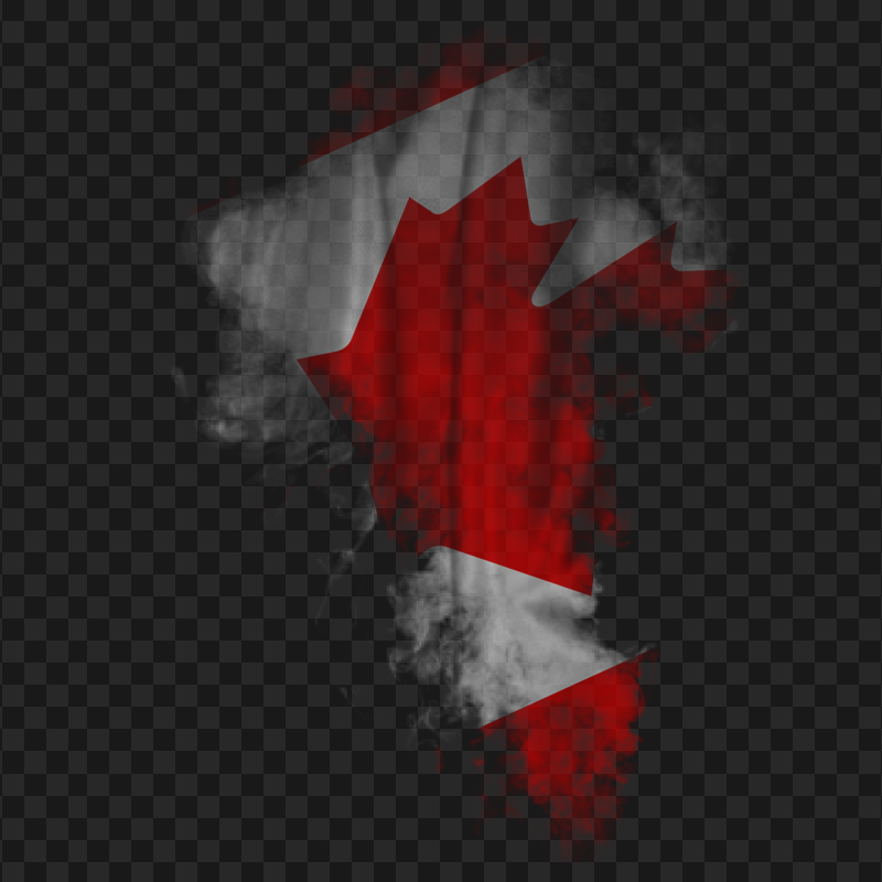 HD Canada CA Flag Smoke PNG