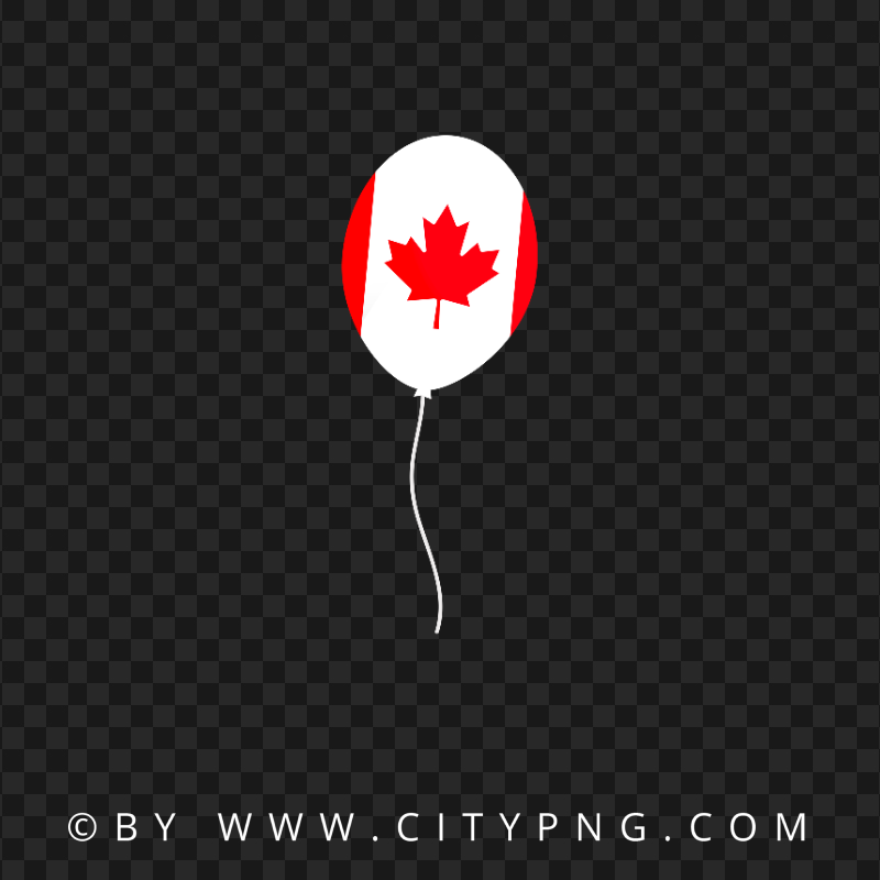 HD Canada Flag Balloon Transparent Background