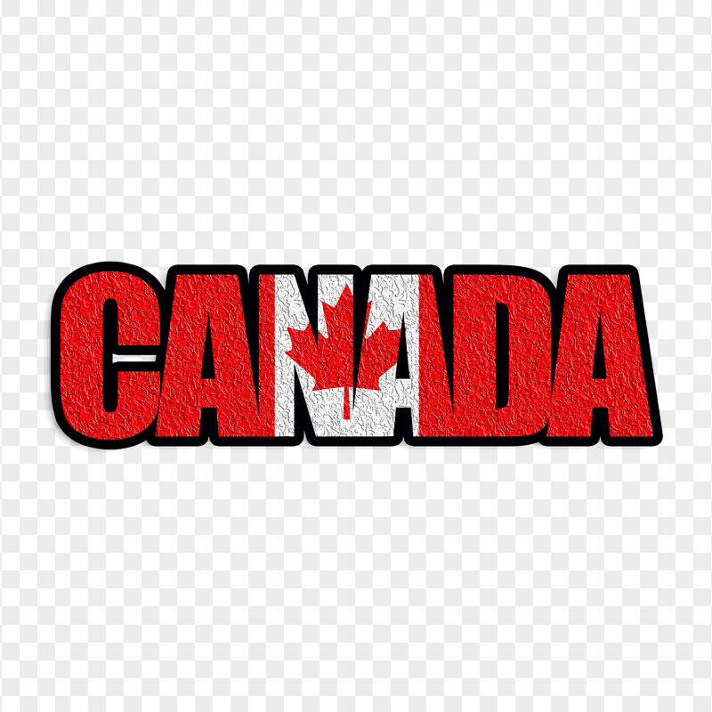 HD Canada Word Art PNG