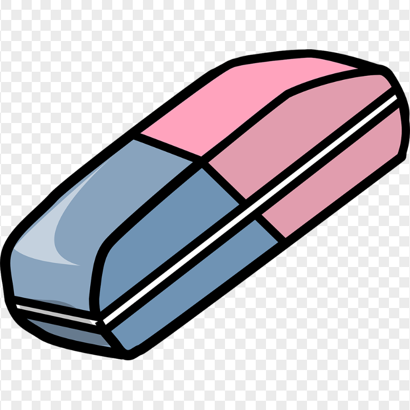 HD Cartoon Clipart Eraser Rubber PNG
