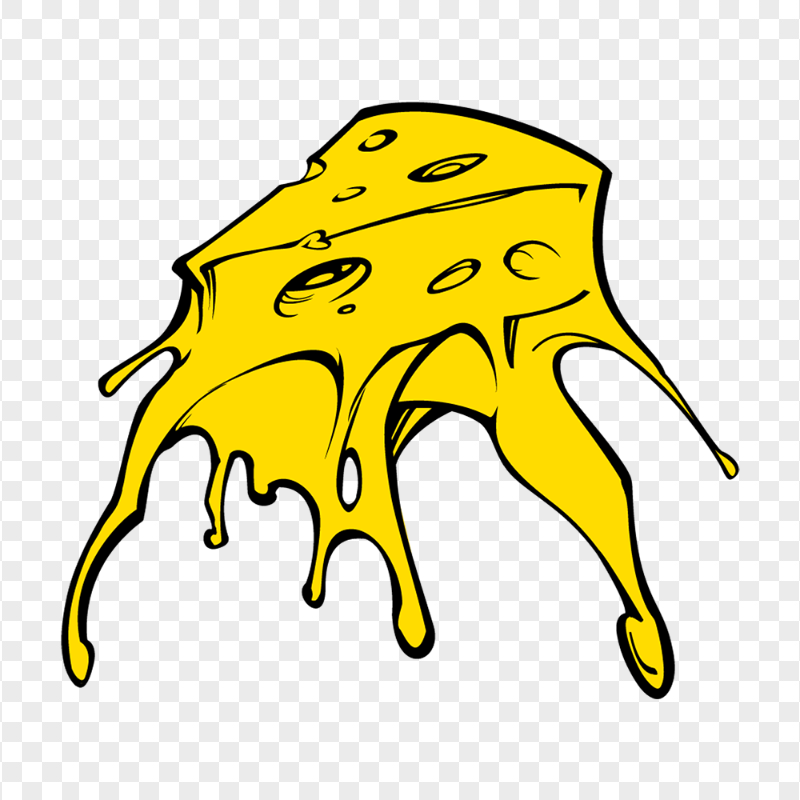 HD Cartoon Melting Cheese PNG
