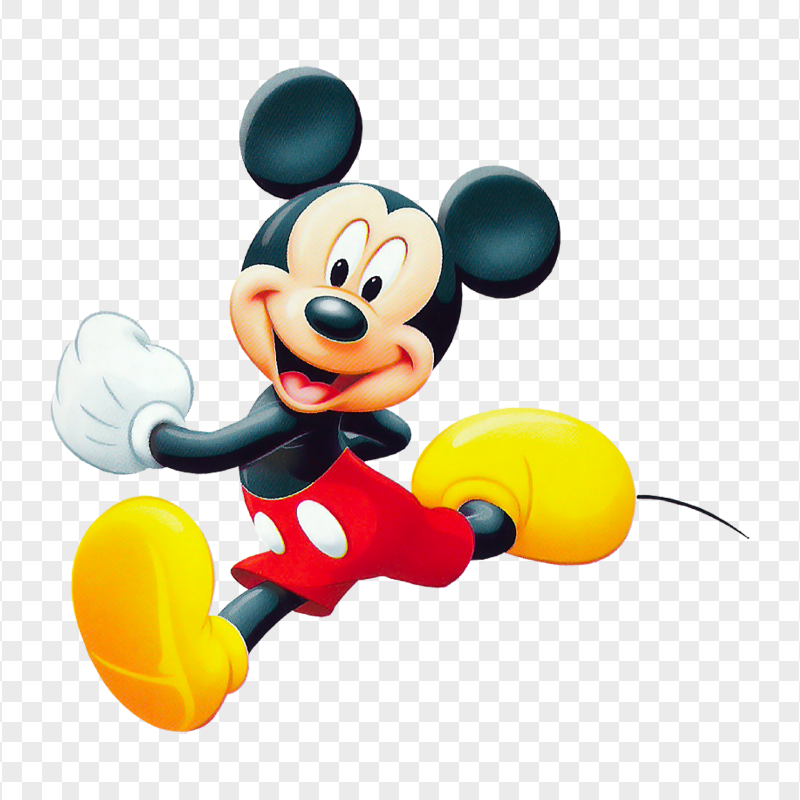 HD Cartoon Mickey Mouse Running PNG