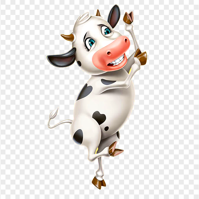 HD Cartoon Milk Calcium Cow Calf PNG